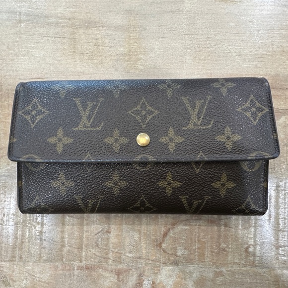 Louis Vuitton international long clutch leather wallet monogram print - Picture 3 of 16